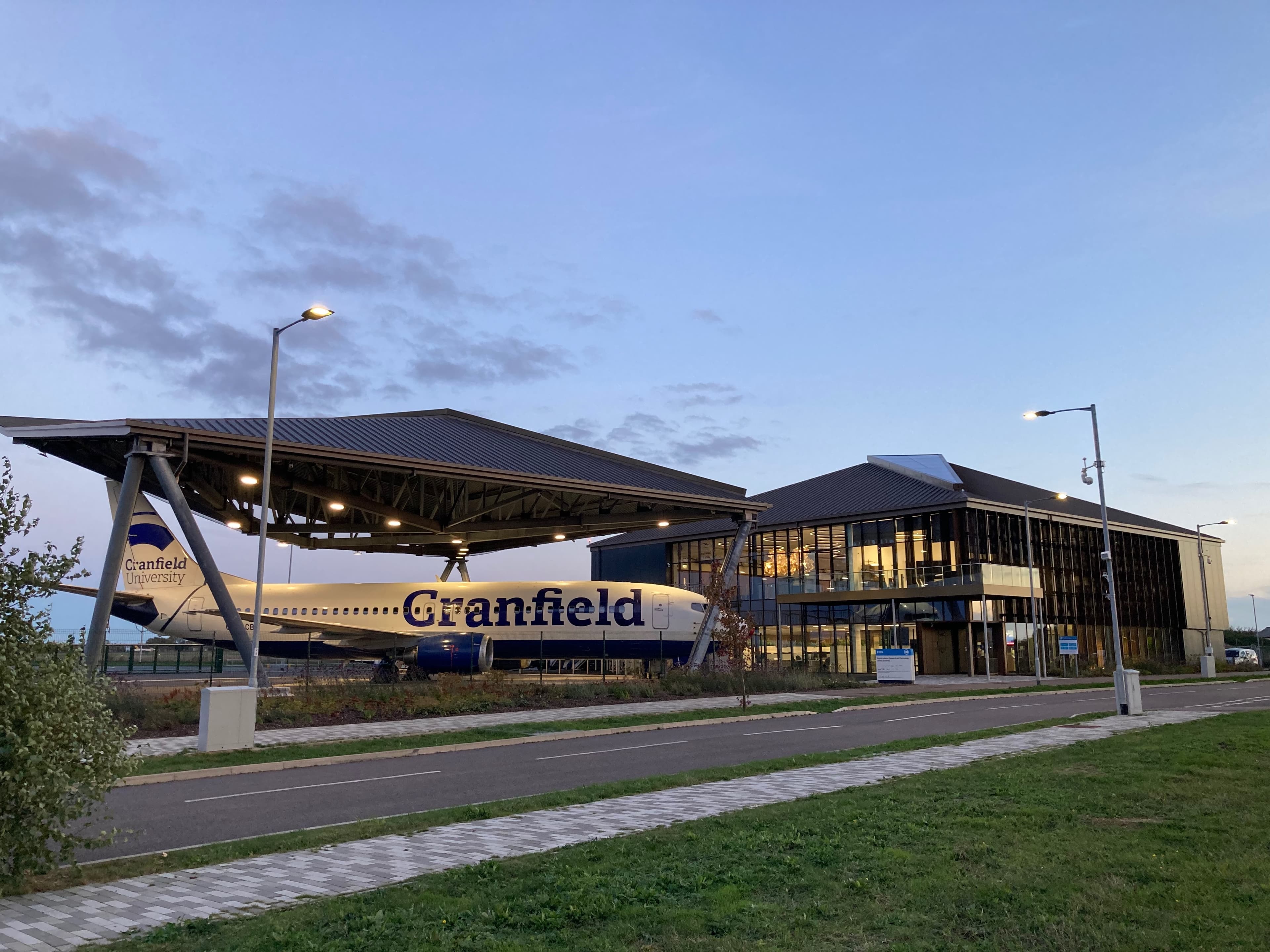 Digital Aviation Research and Technology Centre and research hangar at Cranfield University